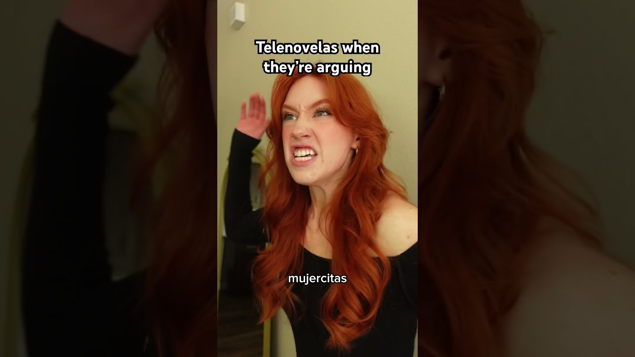 Telenovelas when they&rsquo;re arguing #pelirroja #telenovelas #spanish #comedy #latina #hispanic