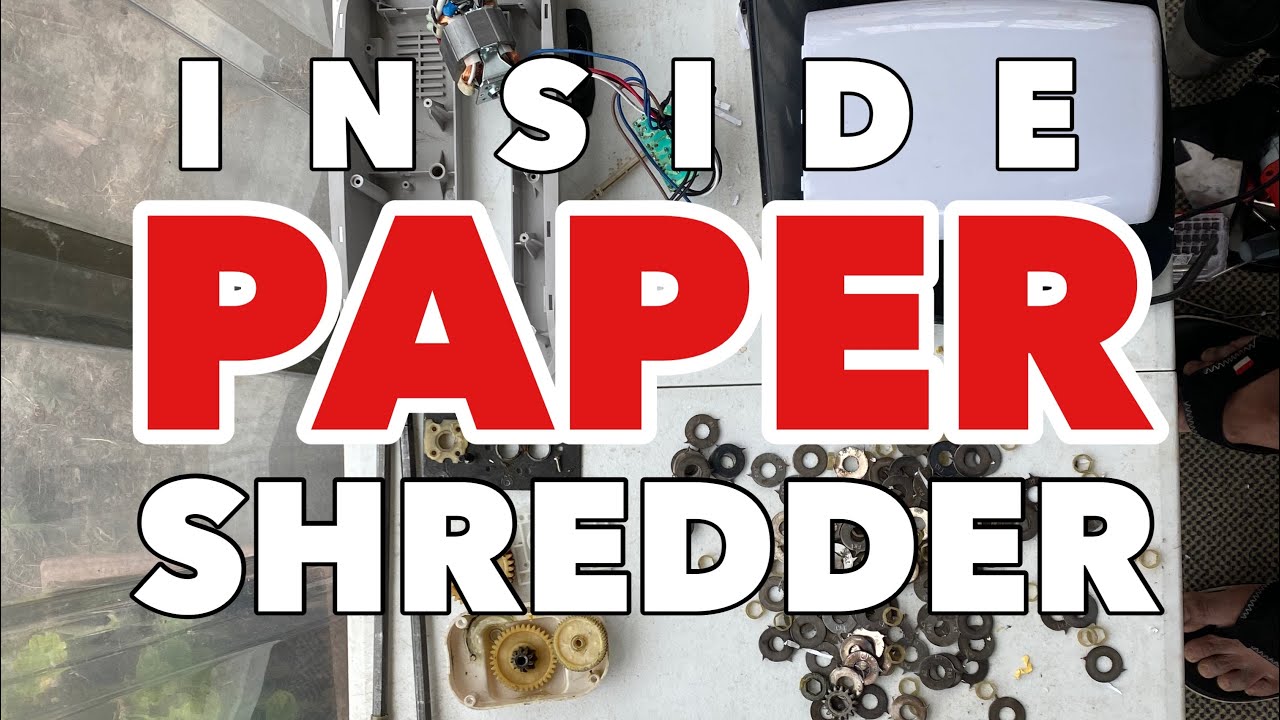 INSIDE PAPER SHREDDER || NICKKABOO