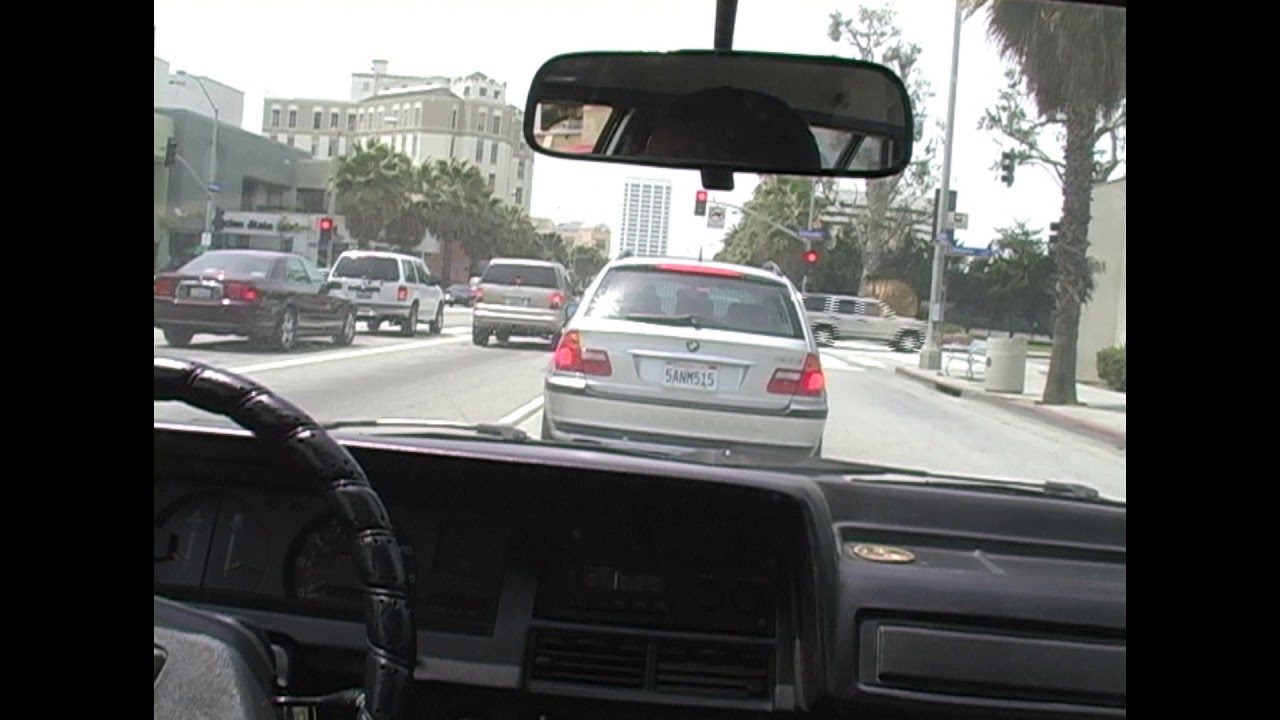 Driving around West Los Angeles LA Sawtelle Santa Monica in my Toyota Corolla in 2003