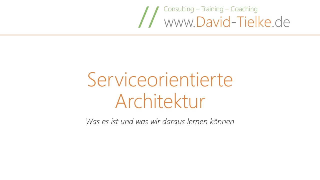 SOA - Serviceorientierte Architekturen