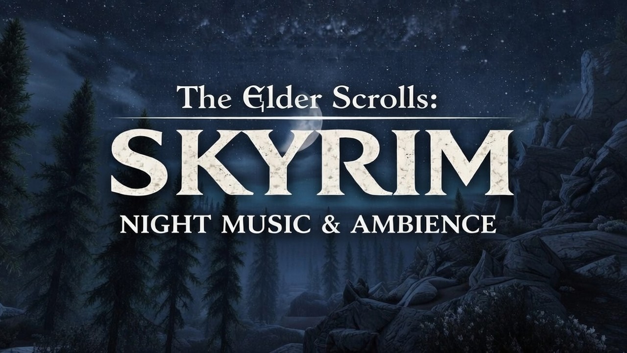 The Elder Scrolls: Skyrim | Night Music & Ambience (2 Hours)