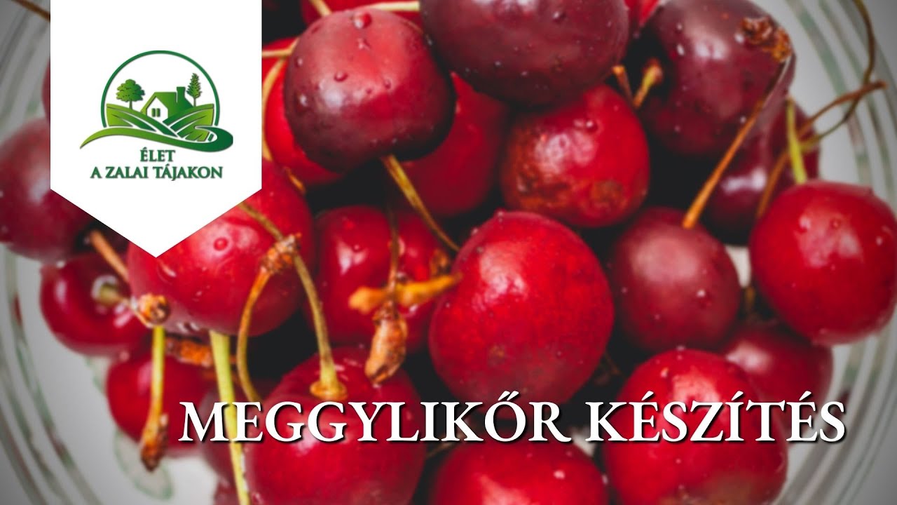 Meggylikőr készítés
