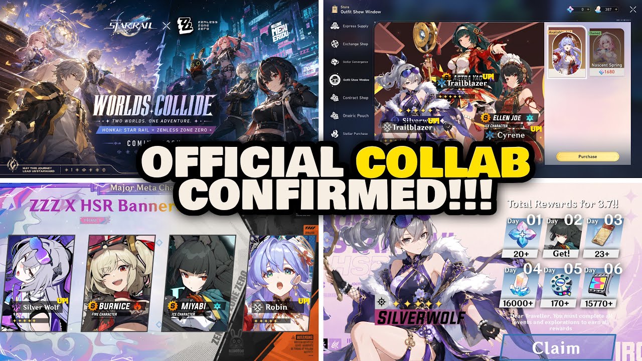 BIG UPDATE! JUST IN! HSR x ZZZ COLLAB CONFIRMED! Robin, Silver Wolf Banners | Zenless Zone Zero