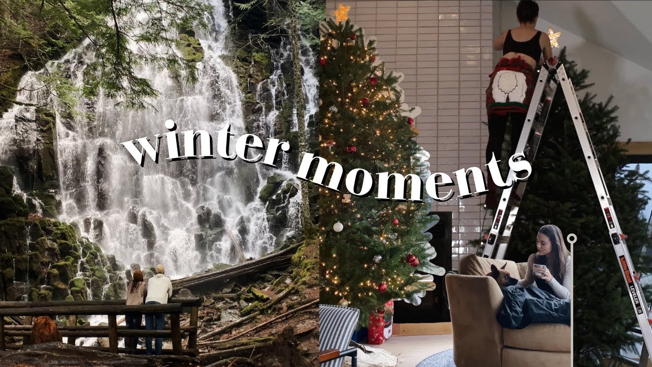 a weekend getaway + decorating our GIANT tree