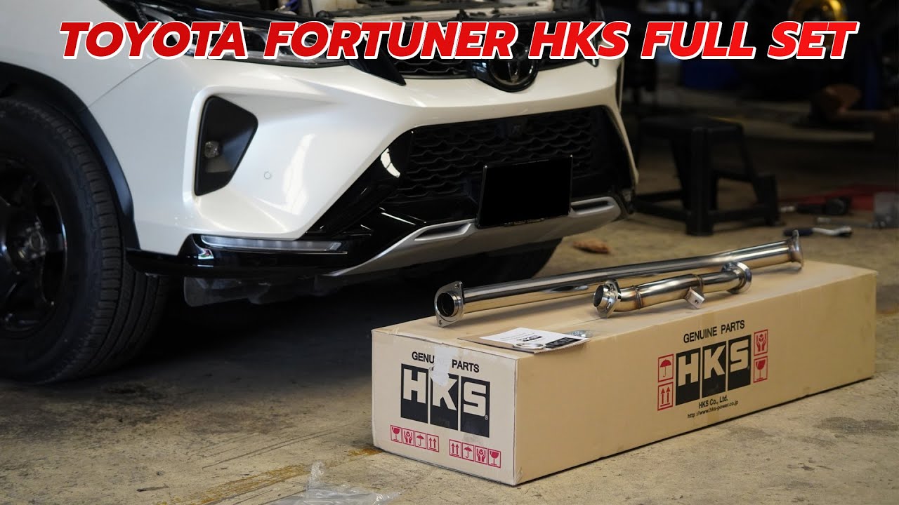 FORTUNER HKS FULL SET ท่อ + ดาวไปป์