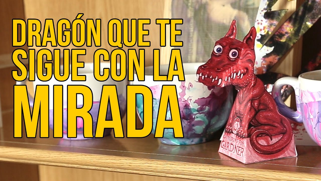 Cómo hacer un dragón que te sigue con la mirada (Experimentos Caseros)