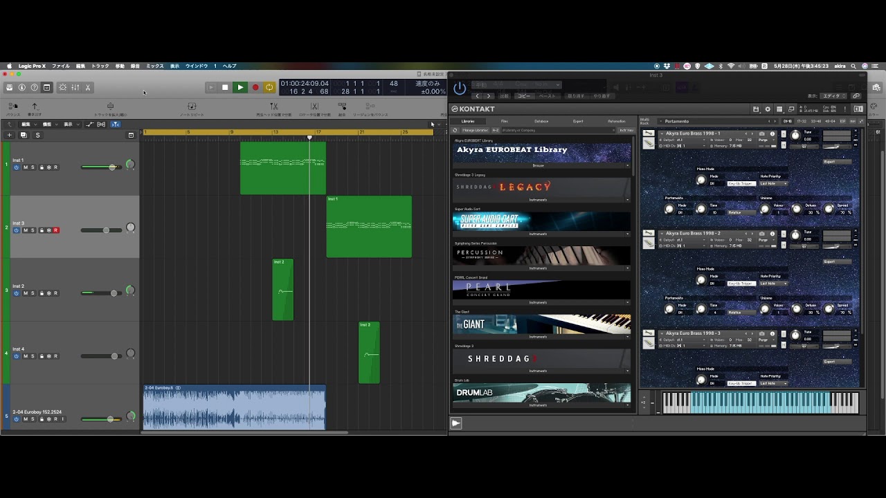 Euroboy - Domino  A-Beat C -  kontakt sampler play...