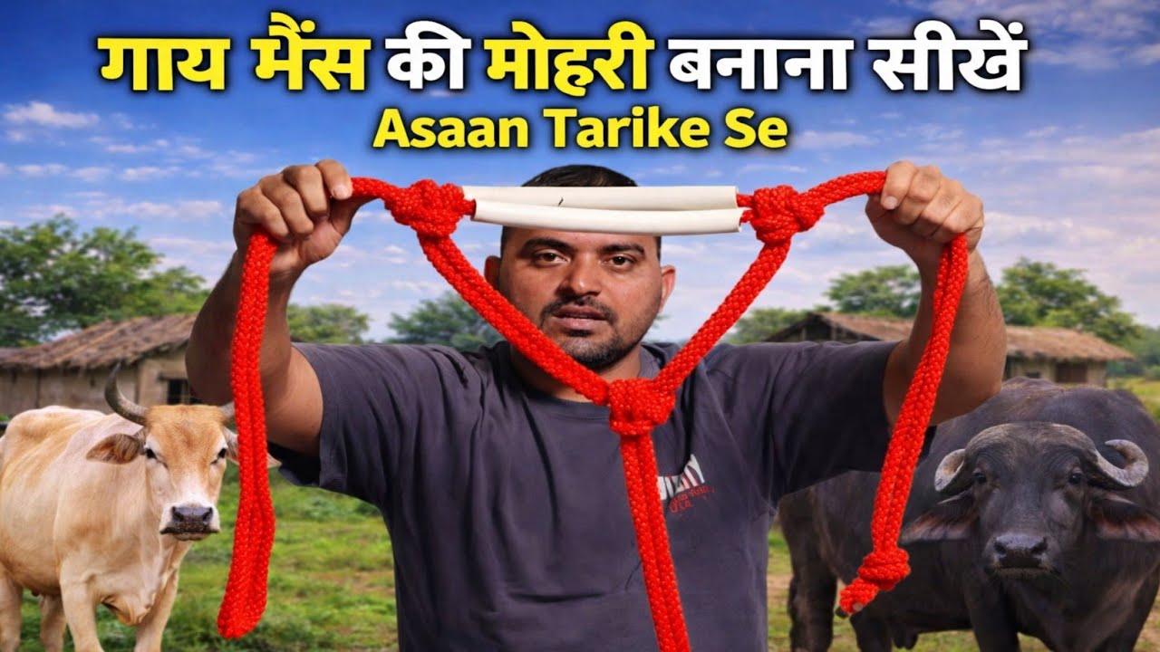 गाय-भैंस की मोहरी बनाना सीखें | घर पर आसान तरीका | पशुपालकों के लिए जरूरी जानकारी