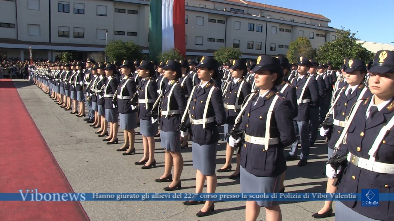 Hanno giurato gli allievi del 227° corso presso la scuola di Polizia di Vibo Valentia