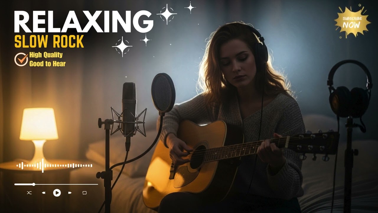 Relaxing Slow Rock Mix 2026 – Calm Guitar Rhythms for Peaceful Evenings