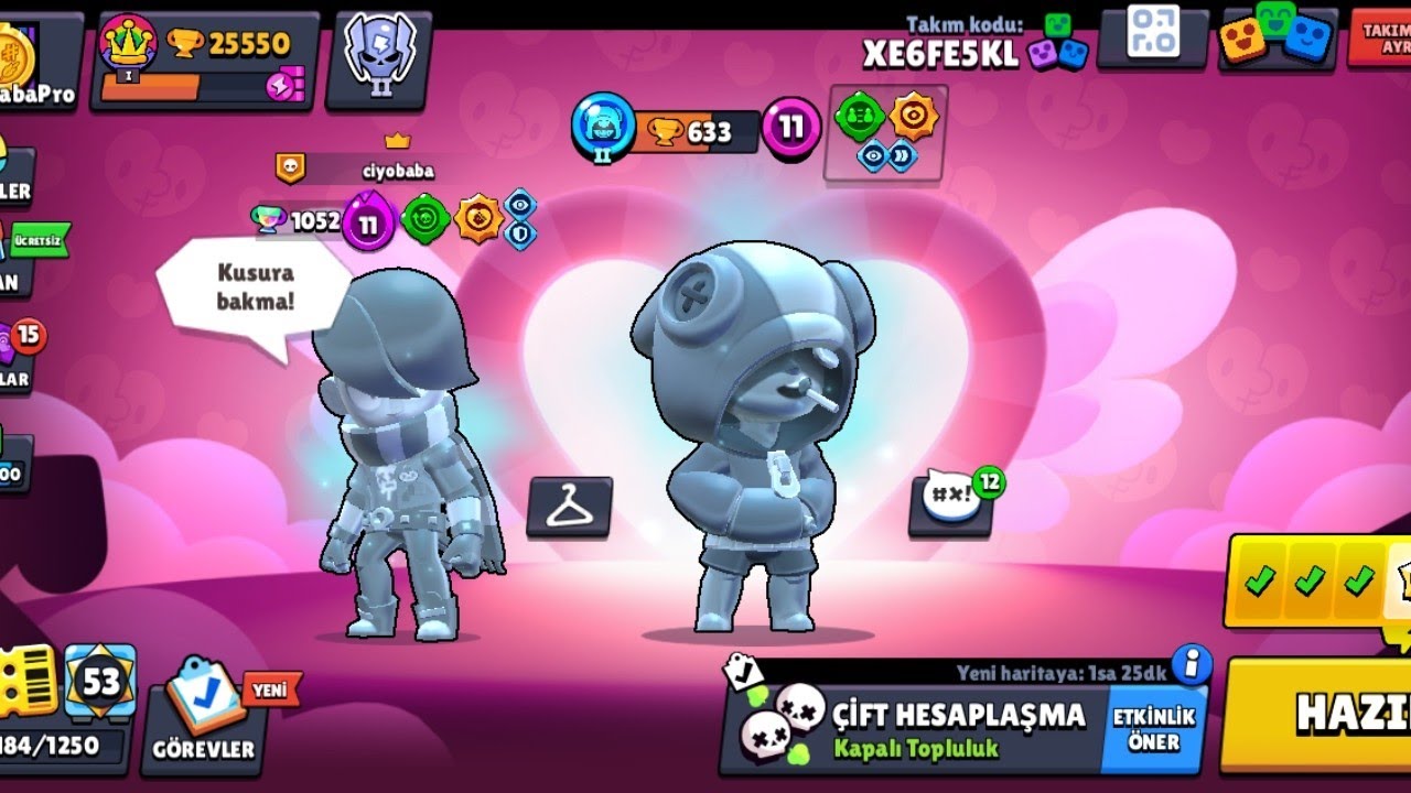 Cihan ile Brawl Stars!! 😱😱😱😱 Ama karakterleri birbirimize biz seçiyoruz