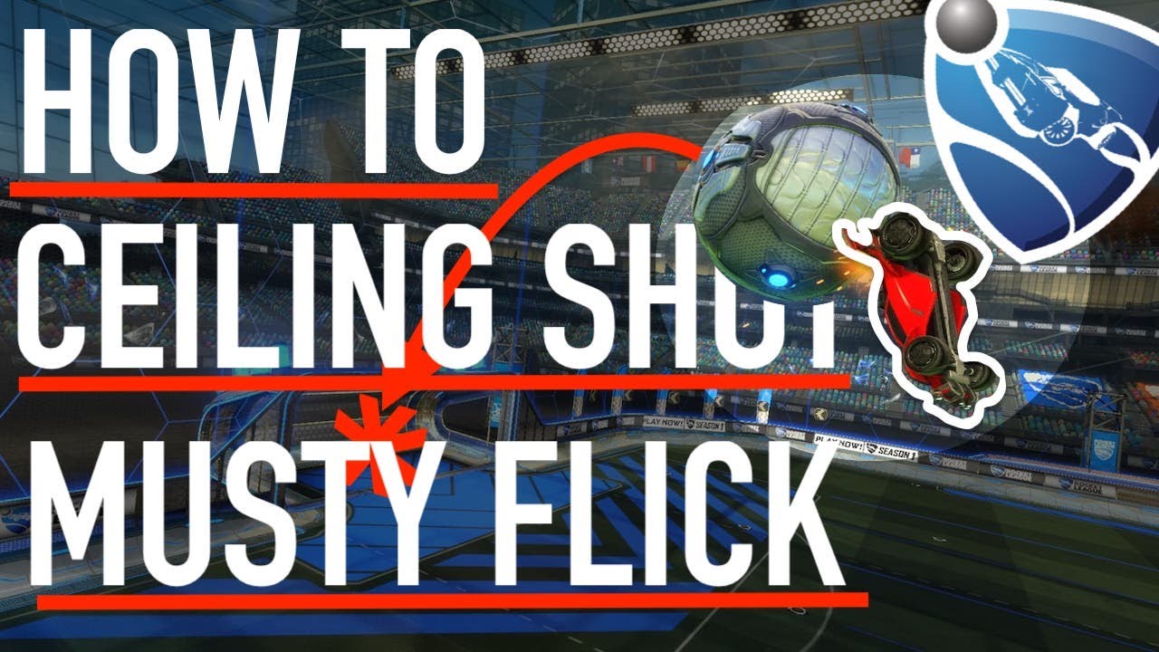 Как стабильно снимать с потолка (урок) с помощью Musty Flick (2 простых совета! Rocket League)