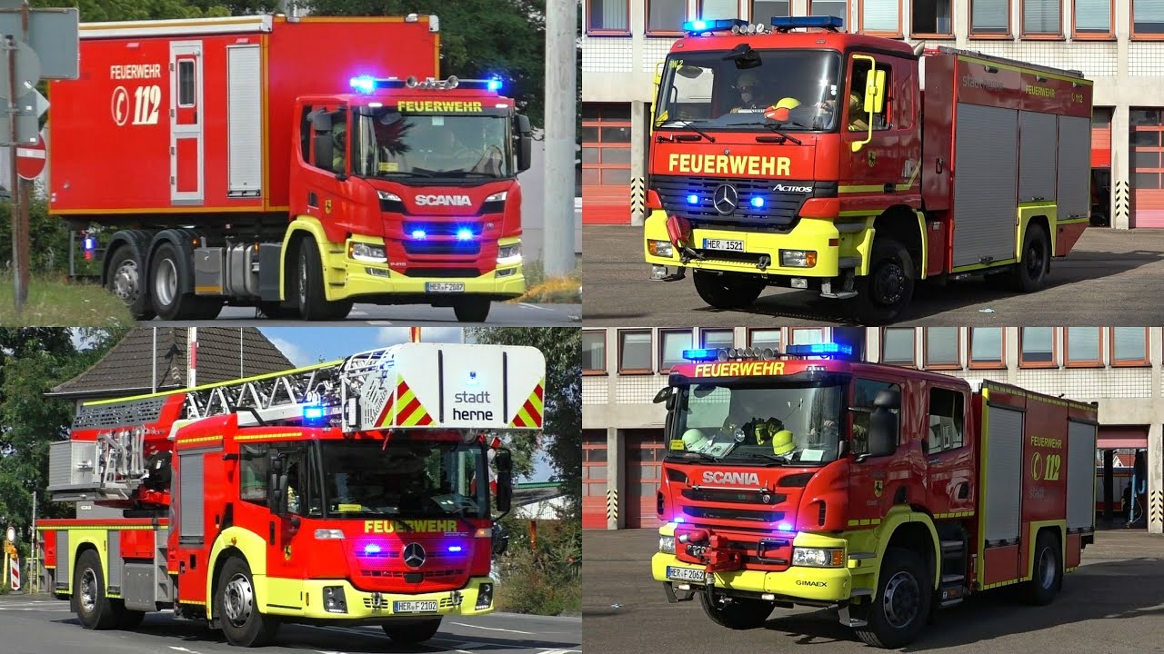 [GROẞALARM - WLF & MEHR!] Feuerwehr HERNE - BF, FF & THW auf EINSATZFAHRT