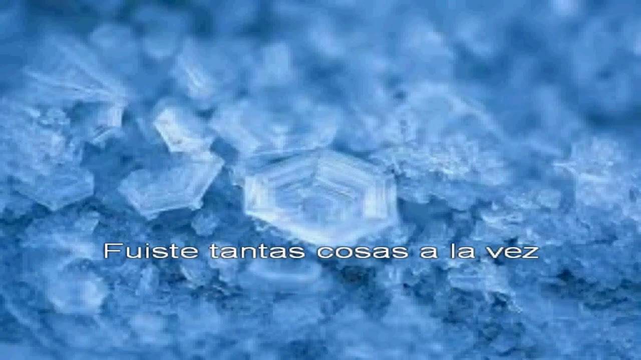 Fuiste un trozo de hielo en la escarcha Chayanne KARAOKE