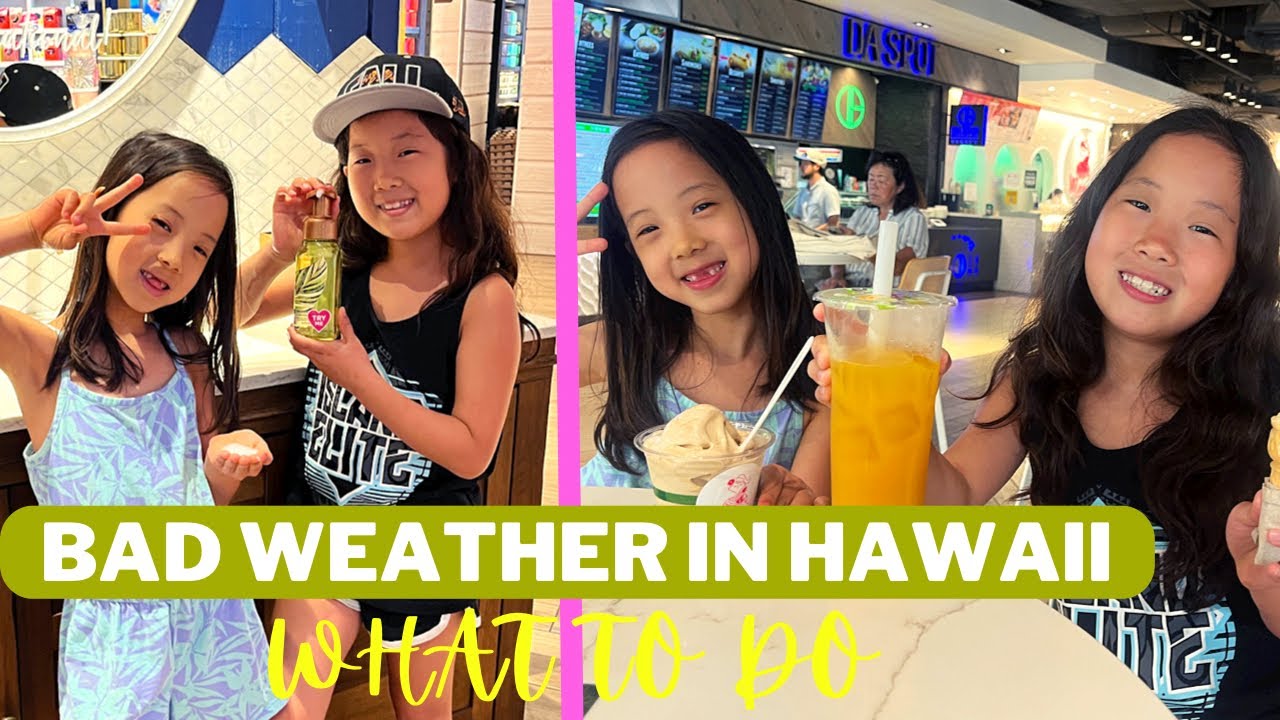 BAD WEATHER in HAWAII | but still having fun | Tell a Friend