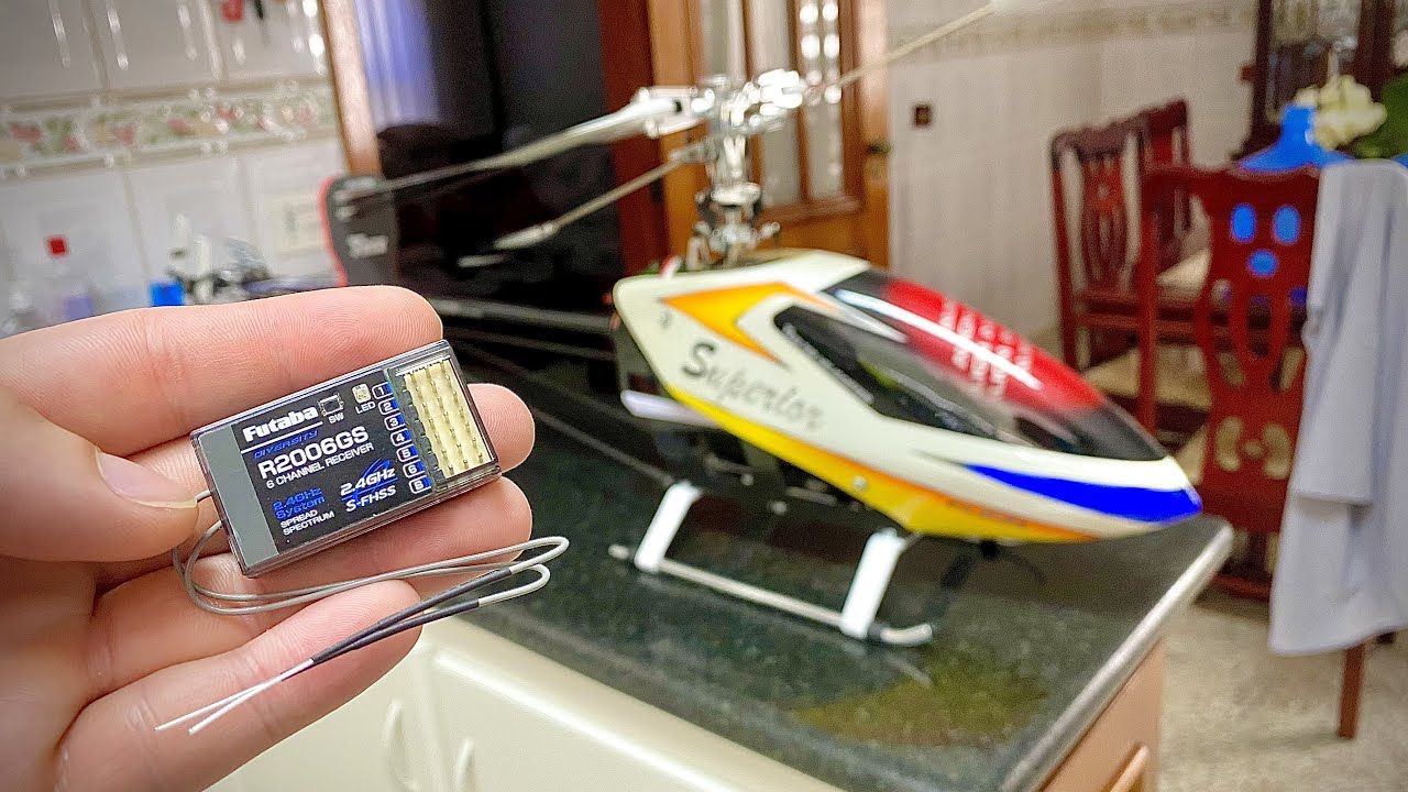 Chegou meu receptor FUTABA para o T-rex 700 E, instalação e complicações elétricas 🚁
