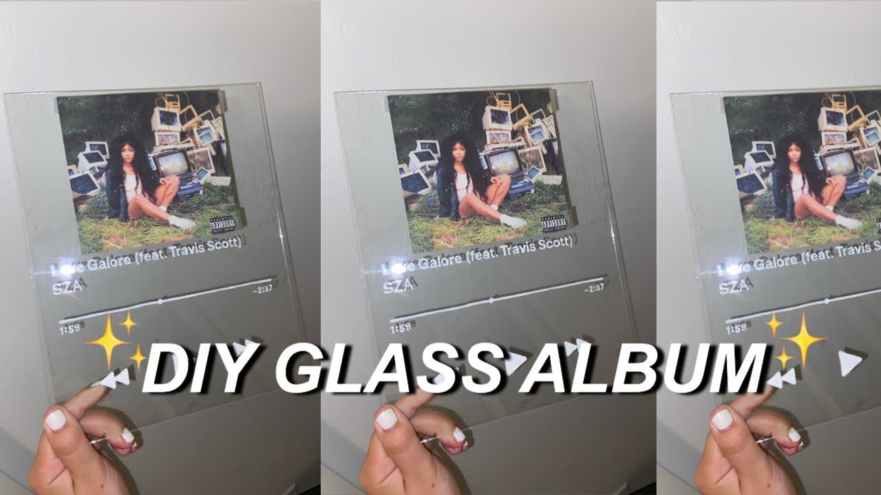 DIY GLASS ALBUM COVER *EASY AND CHEAP* WITHOUT CIRCUT (tiktok)