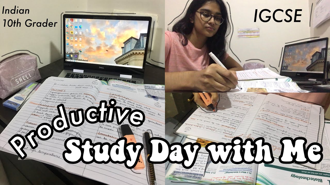 A Productive After School Study Day With Me // Study Vlog India