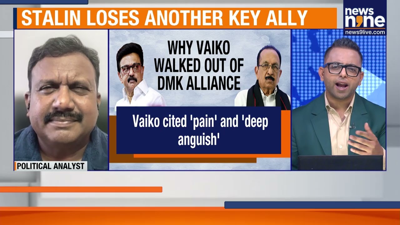 Big Blow to Stalin as Vaiko's Mdmk Walks Out of Dmk Alliance After 9 Years