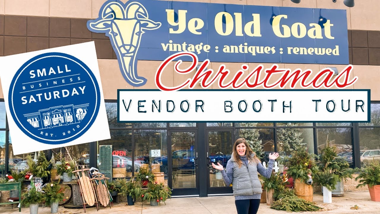 Christmas Vendor Booth Tour - Small Business Saturday 2021 - Ye Old Goat - Shop Local/Shop Small