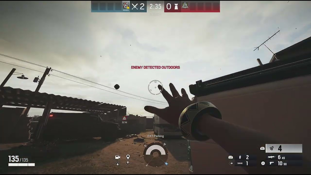 1v1ing my friend in Rainbow Six Seige (Knife only for me)