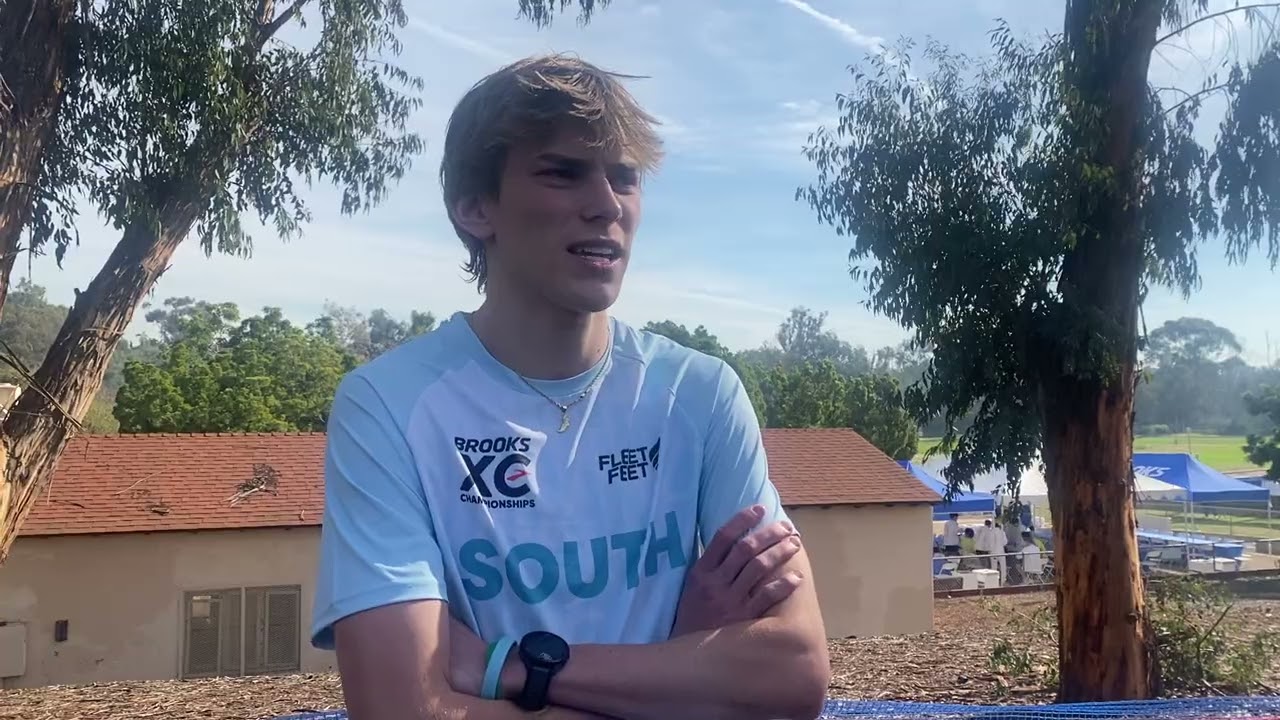Caden Leonard of Southlake Carroll 3rd Place Boys Championship Race at Nike Cross Nationals