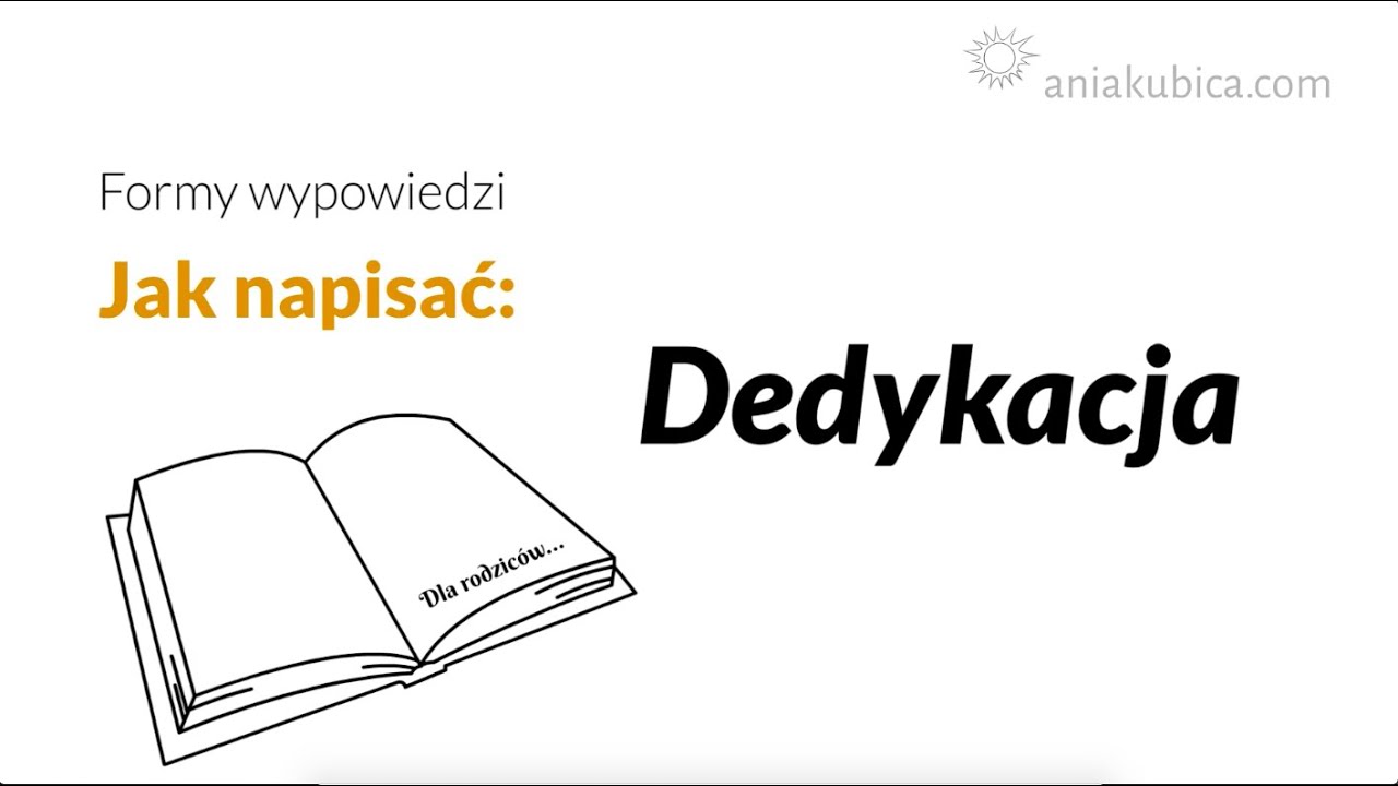 Dedykacja (z przykładami)