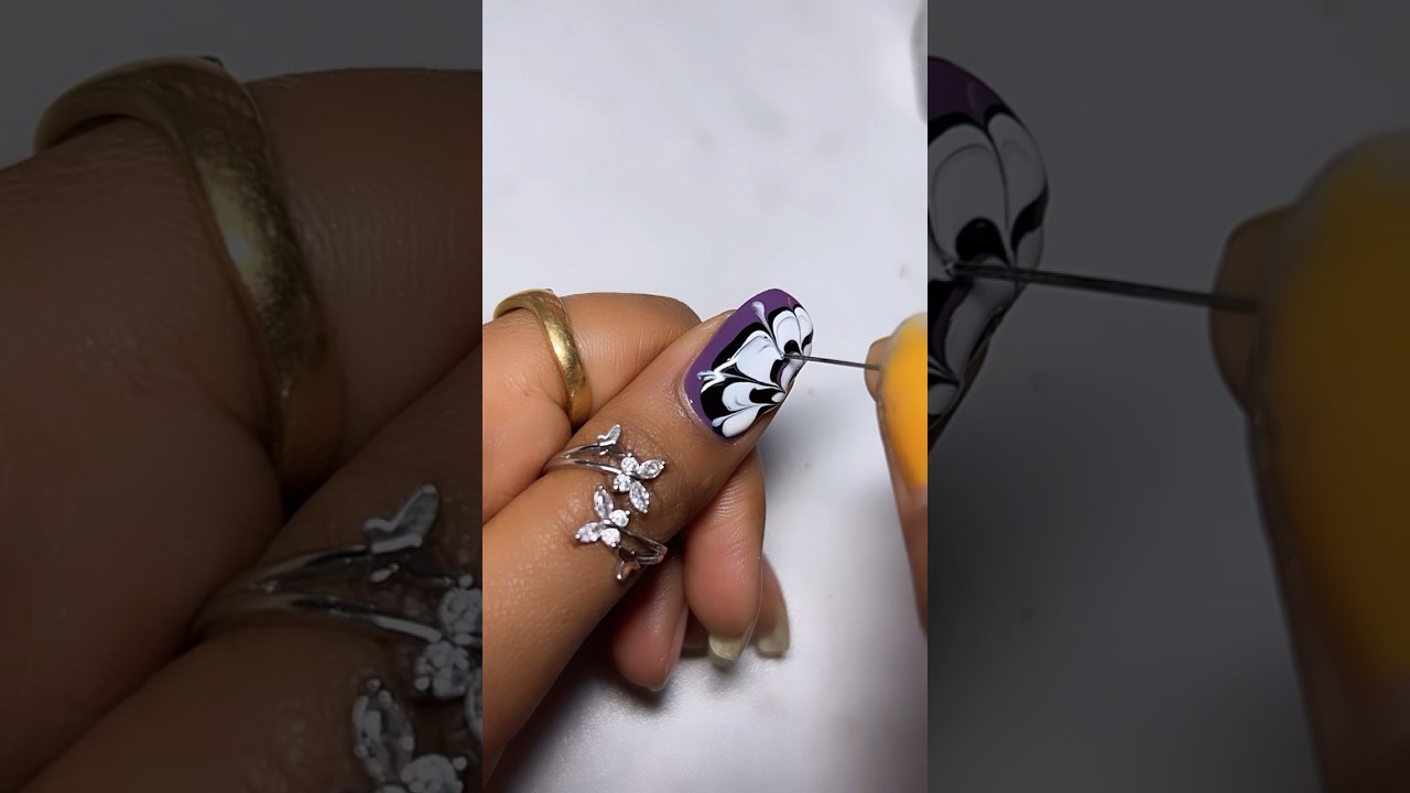 ￼💅🌹Very easy and beautiful nail art#beautiful #nailart #trending2024