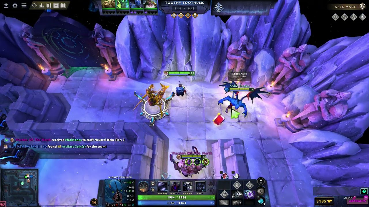 Aghanim's Labyrinth 2026: геймплей на Sniper, уровень сложности Apex Mage, Dota 2