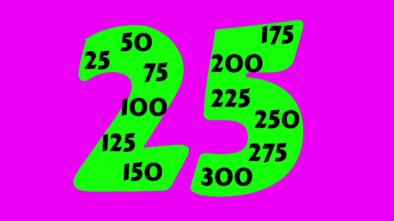 Easy Skip Counting: Learn To Skip Count By 25 With This Simple Song!