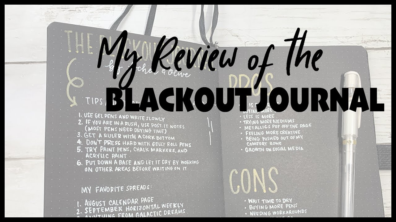 Blackout Journaling Review + Tips and Tricks!