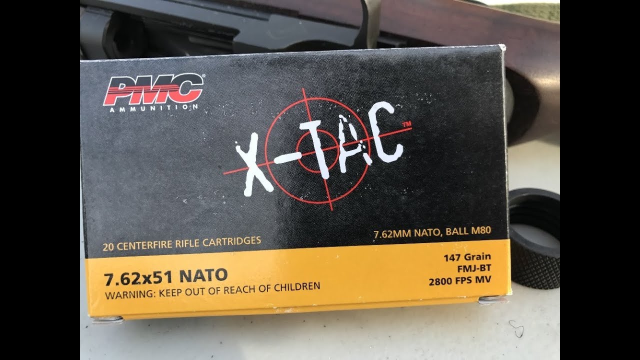 7.62x51mm, 147gr FMJ, PMC X-TAC Velocity Test