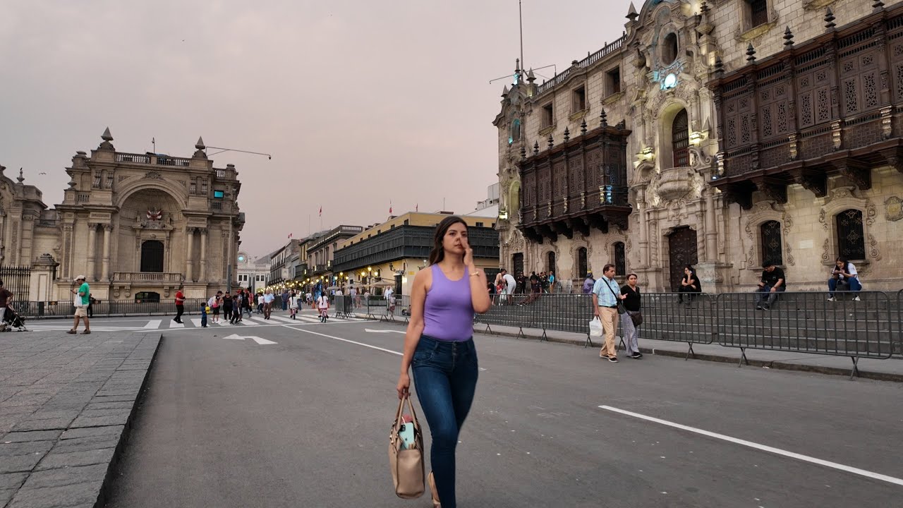 Centro Histórico de Lima al atardecer
