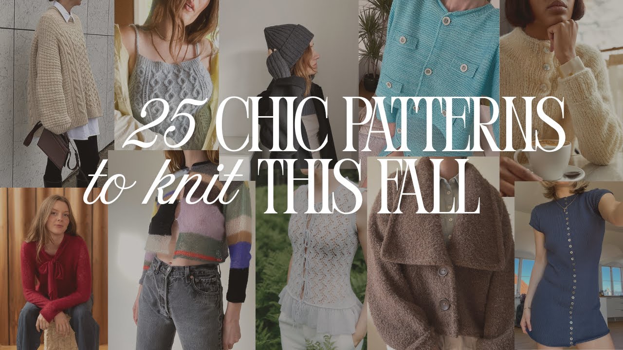 25 chic patterns to knit this fall