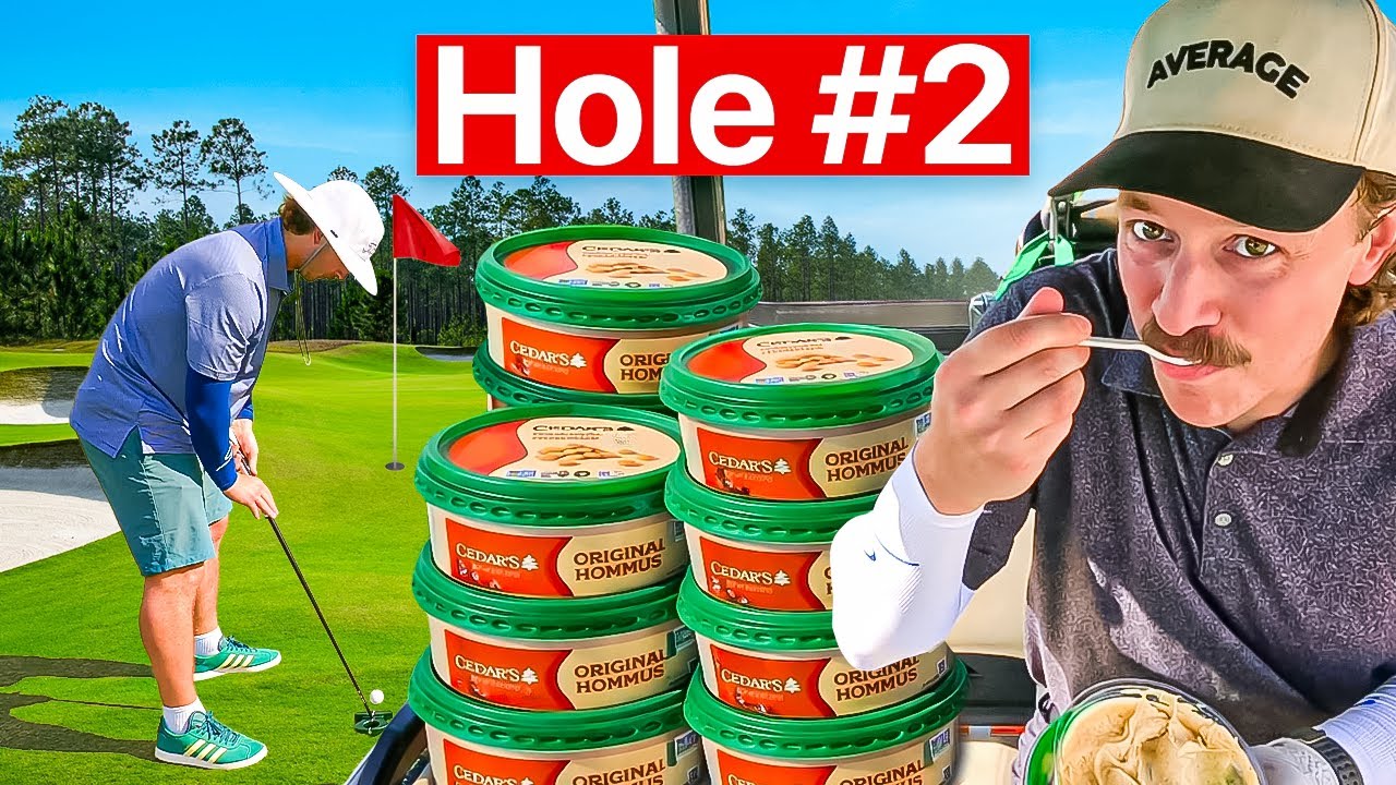 Can We Finish 9 Tubs Of Hummus In 9 Holes Of Golf?