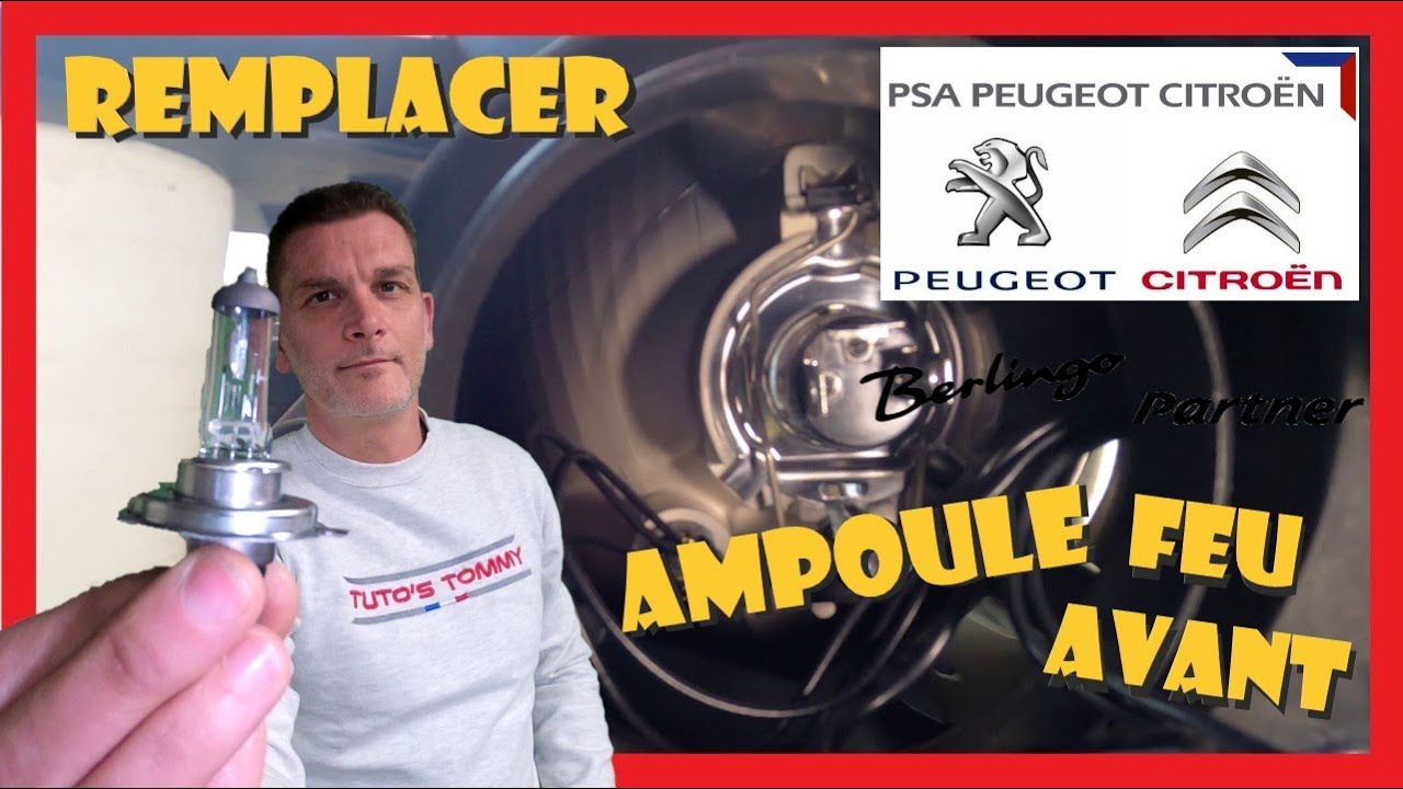 Feu avant Berlingo & Partner : Remplacer les ampoules💡Facilement ❗