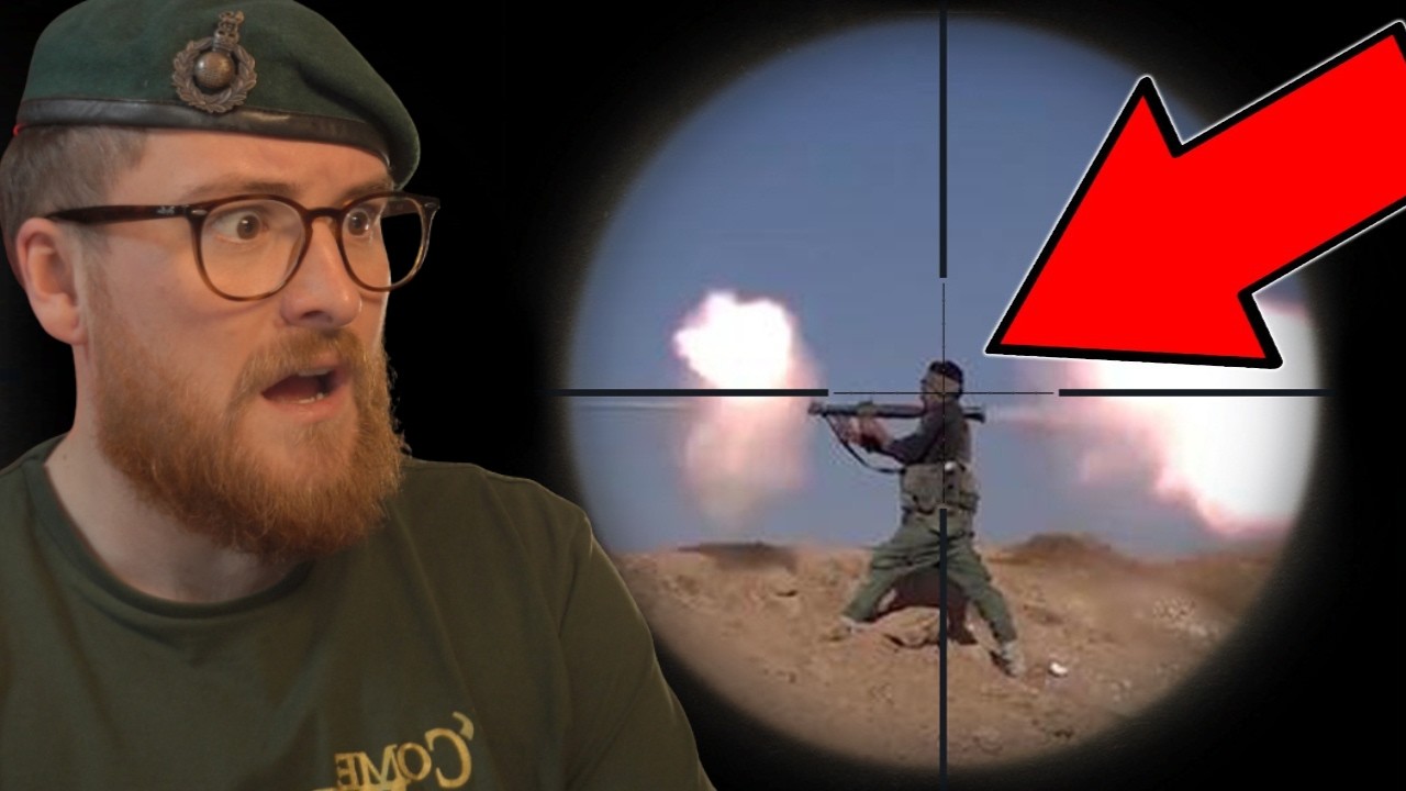 US Barrett 50 Cal SHREDS Insurgent With RPG (*BLOOD & GORE WARNING*) | Royal Marine Reacts