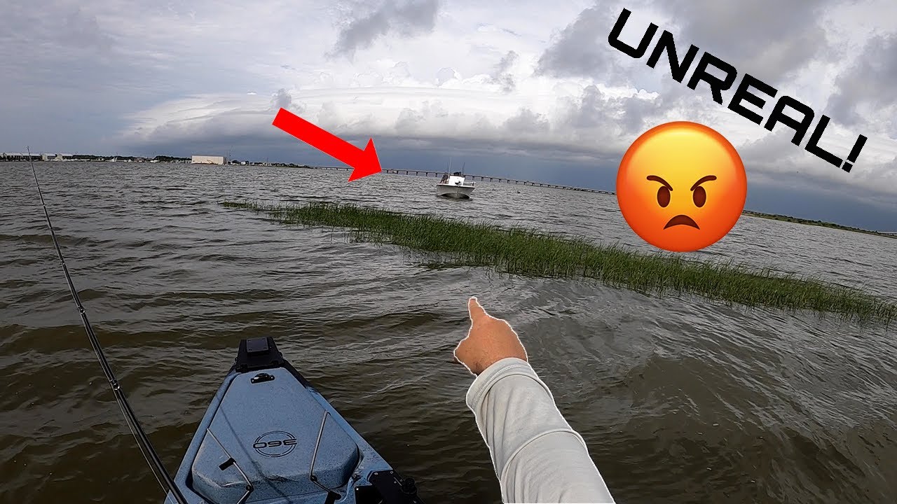 This Guy Forced me off my spot! I had no choice!! ** Kayak Fishing in a big tournament **