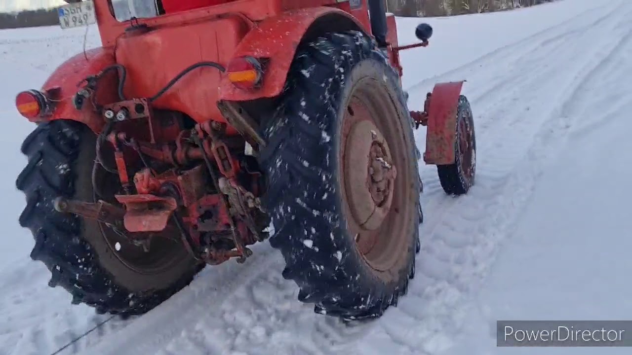 Belarus Mts50 - Schlittentour 2021 (Ein Rutschiges Video😁)