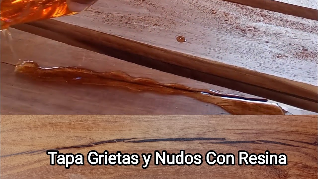 Tapar Grietas y Nudos en la Madera Con Resina Poliéster #ElMuebleModerno