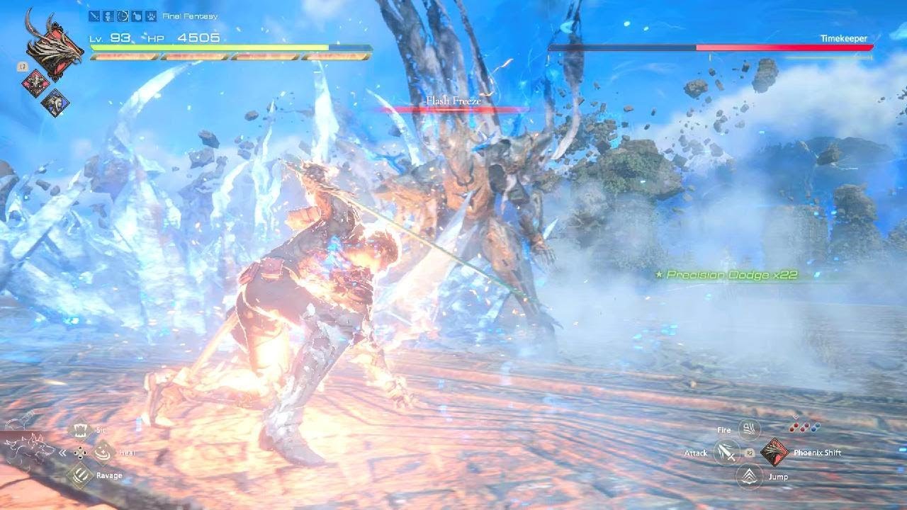 FINAL FANTASY XVI Clive and Party Vs Timekeeper (Final Fantasy mode )
