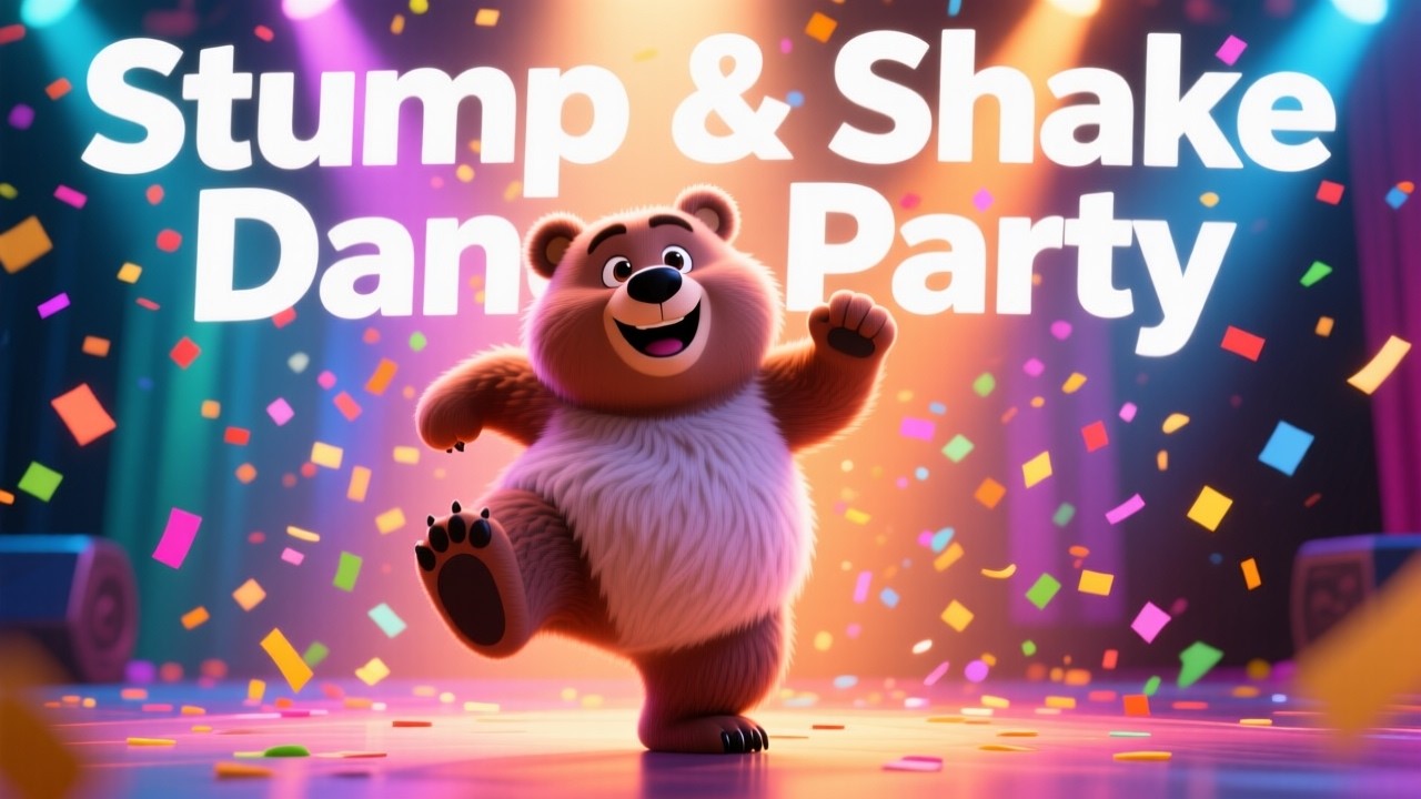 Stomp & Shake Song 🐻🐰🐵🐯 | Kids Dance Party | Fun Movement Song for Children
