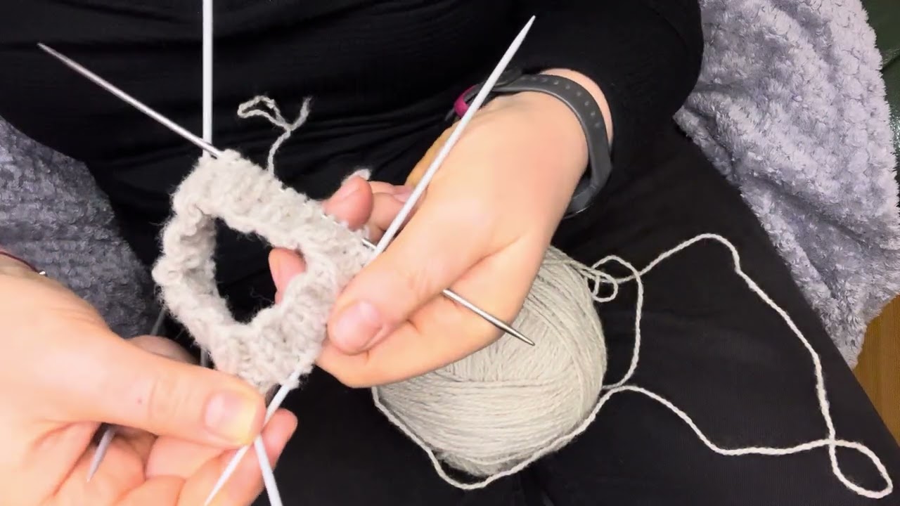 No talking, relaxing knitting sounds.