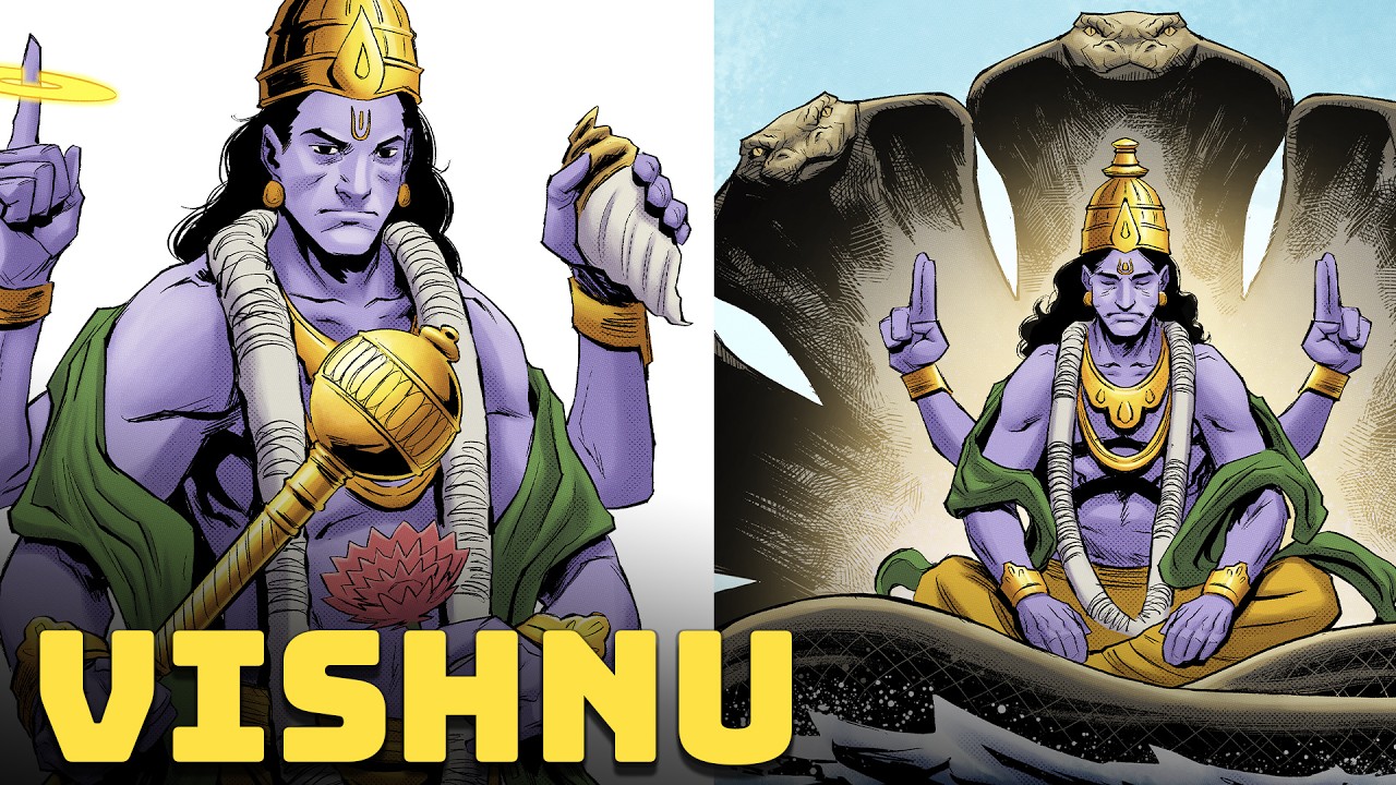 VISHNU – O Incrível Deus da Preservação  e Responsável pela sustentação do UNIVERSO  Mitologia Hindu