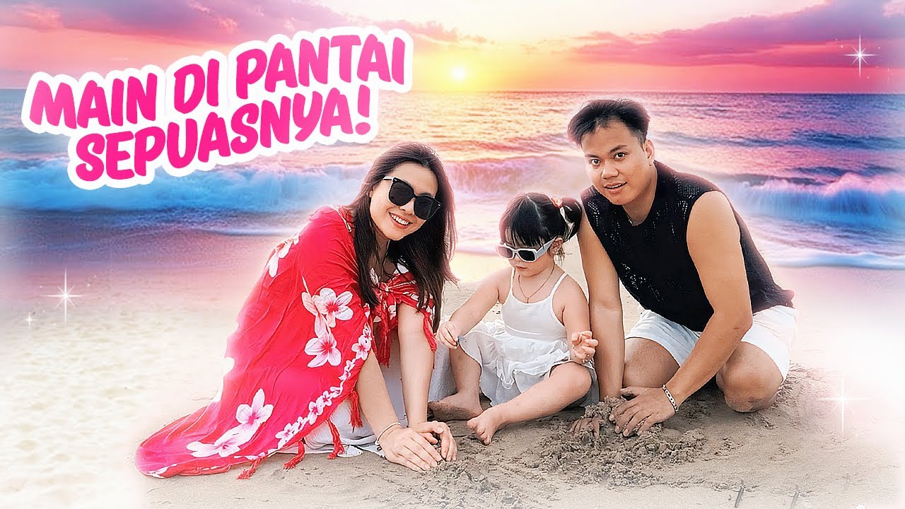 YUKA-CHAN MAIN PASIR SEPUASNYA DI PANTAI BALI! | vlog