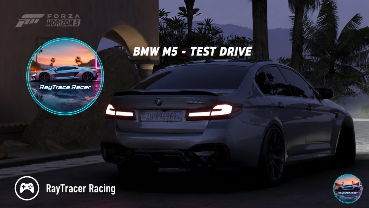 BMW M5 CS - Night Rain Drive | Forza Horizon 5 PS5 | 4K 60FPS (No Commentary)
