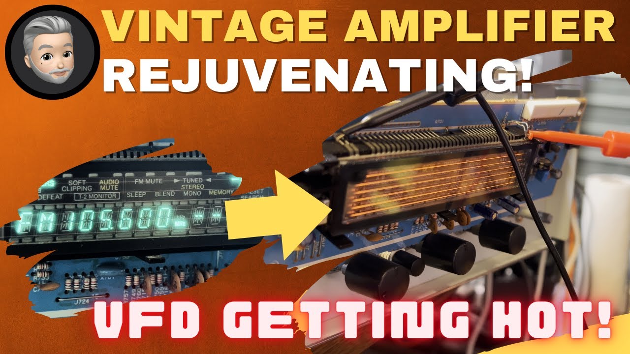 NAD C-740  Repair and  Rejuvenating Fluorescent Vacuum Display (VFD)