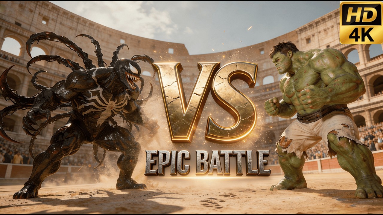 ХАЛК против ВЕНОМА: ЭПИЧЕСКАЯ БИТВА | ПОЛНЫЙ БОЙ (4K) #marvel #epicbattle #hulkvsvenom