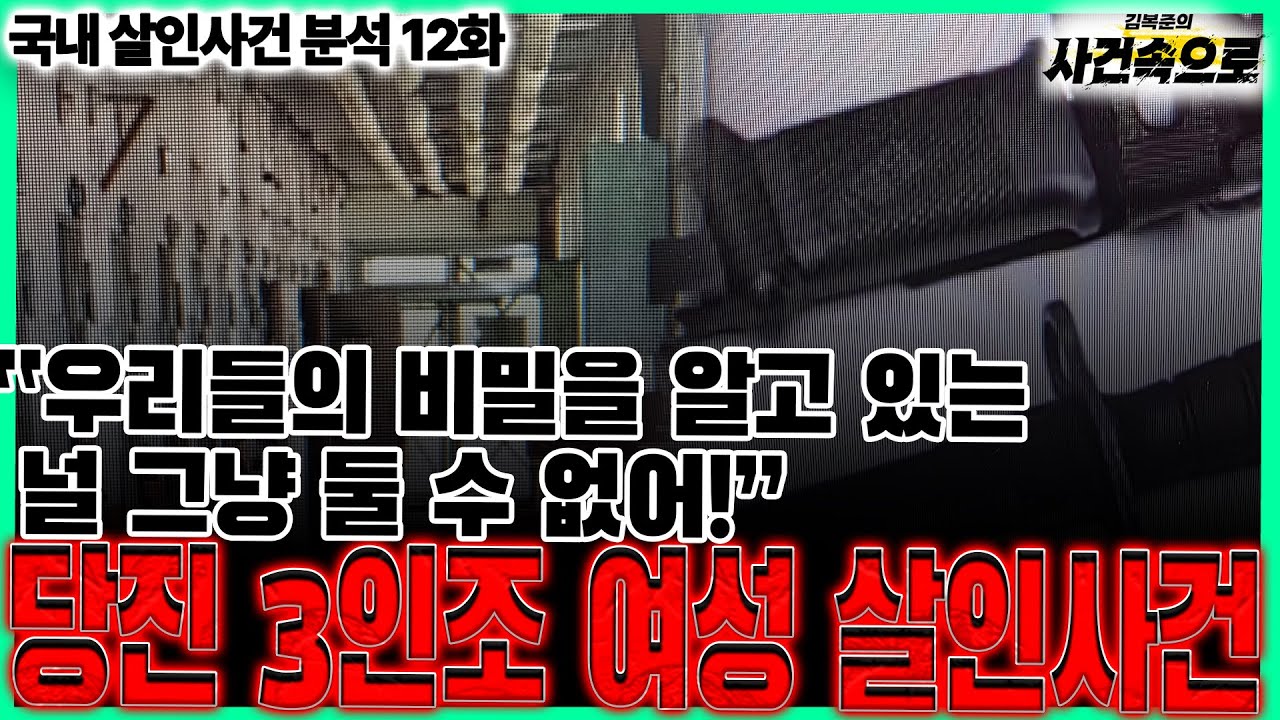 [국내 살인사건 분석 12화] - 당진 3인조 여성 살인사건