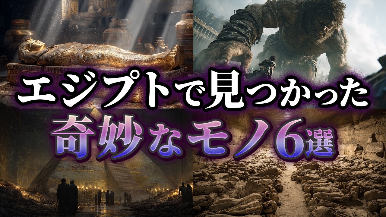 【ゆっくり解説】エジプトで見つかった奇妙なモノ6選